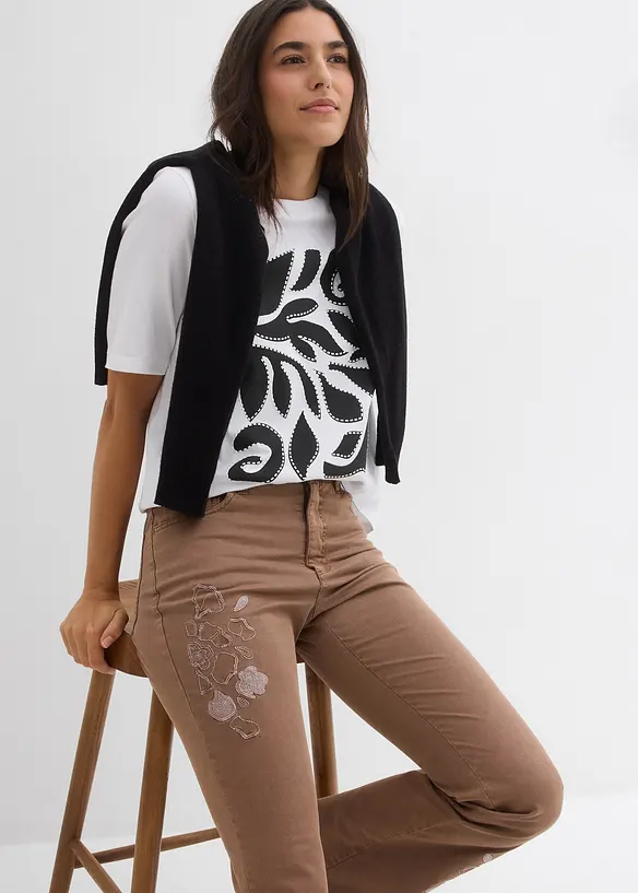 Flared Jeans Mid Waist, Stretch, bonprix