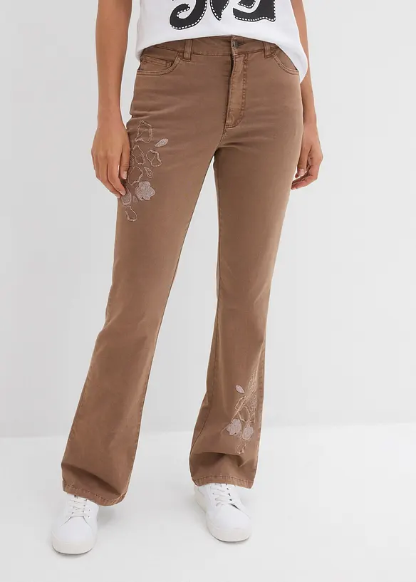 Flared Jeans Mid Waist, Stretch, bonprix