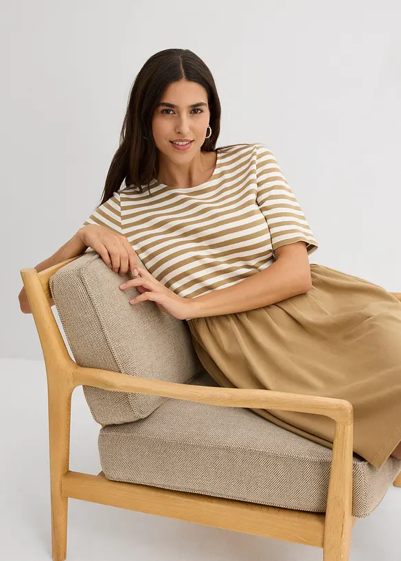 Shirtkleid aus reiner Baumwolle, bonprix