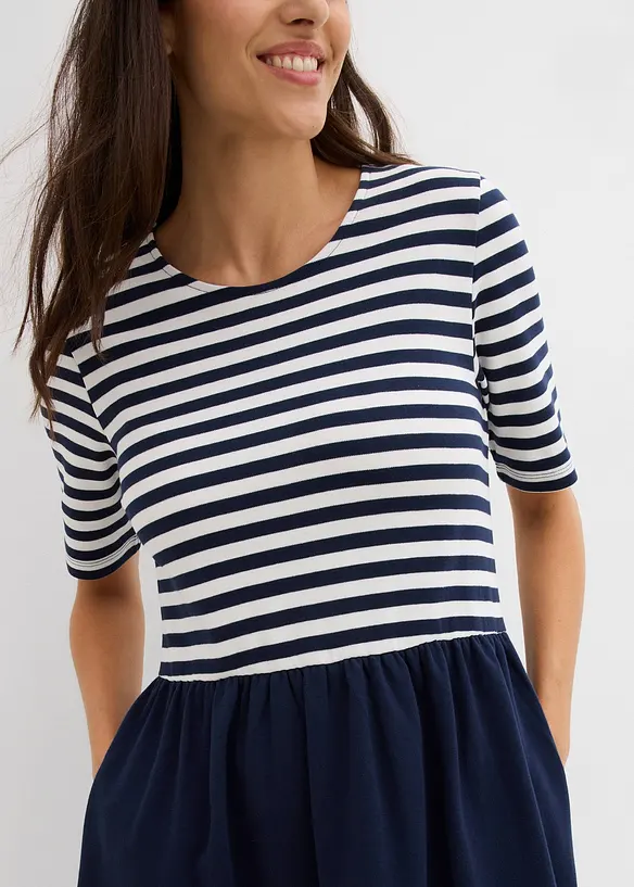 Shirtkleid aus reiner Baumwolle, bonprix