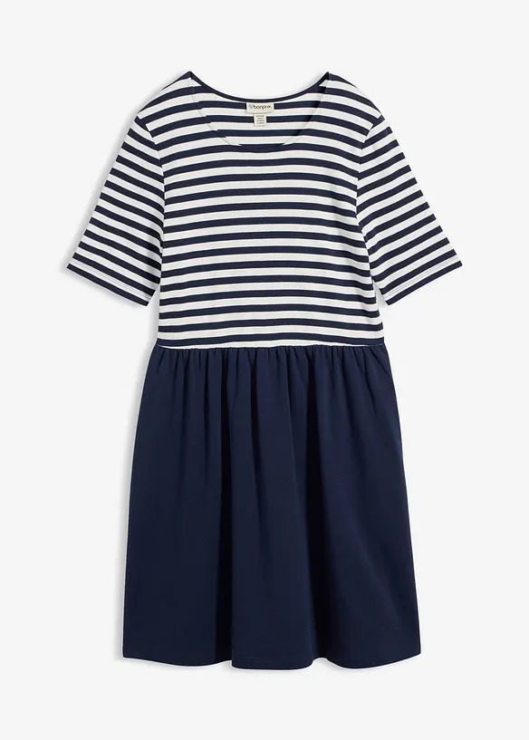 Shirtkleid aus reiner Baumwolle, bonprix
