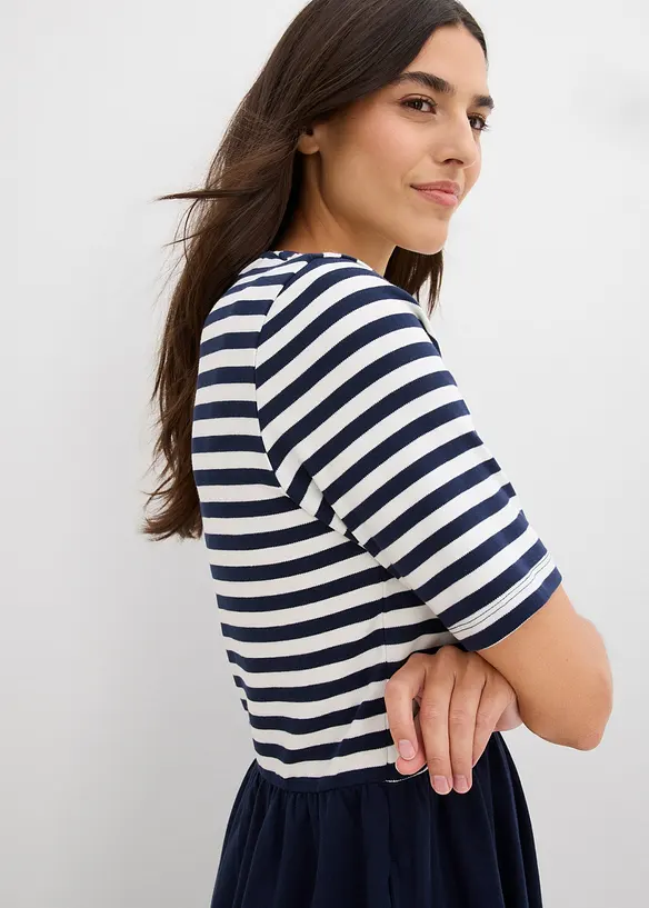 Shirtkleid aus reiner Baumwolle, bonprix