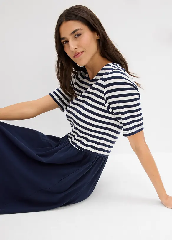 Shirtkleid aus reiner Baumwolle, bonprix