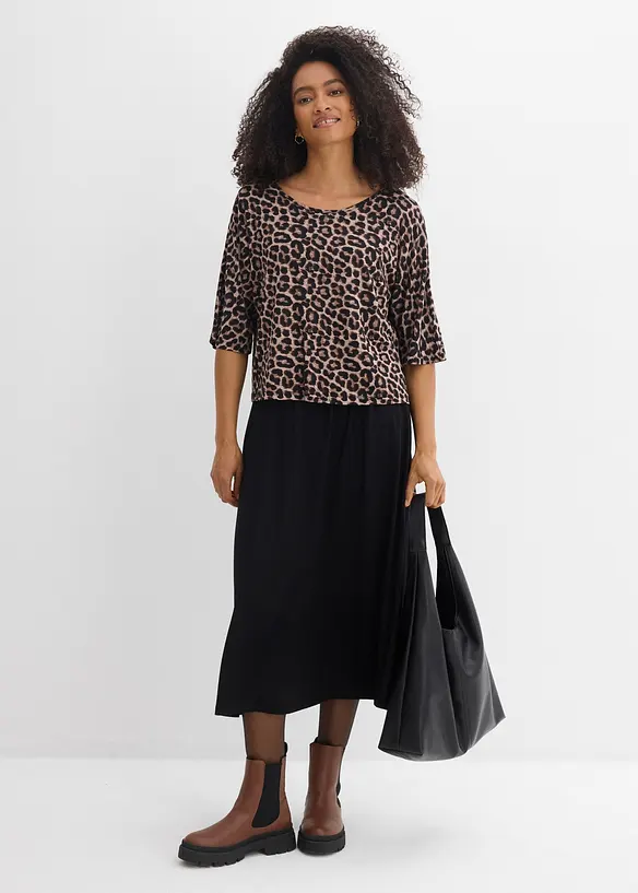 Robe fluide en jersey viscose, bonprix