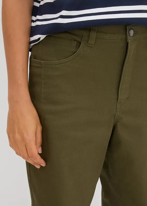 Pantalon barrel &agrave; taille &eacute;lastiqu&eacute;e, bonprix
