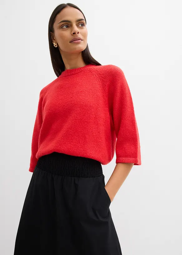 Midirock aus reiner Baumwolle, bonprix