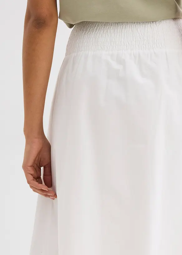 Midirock aus reiner Baumwolle, bonprix