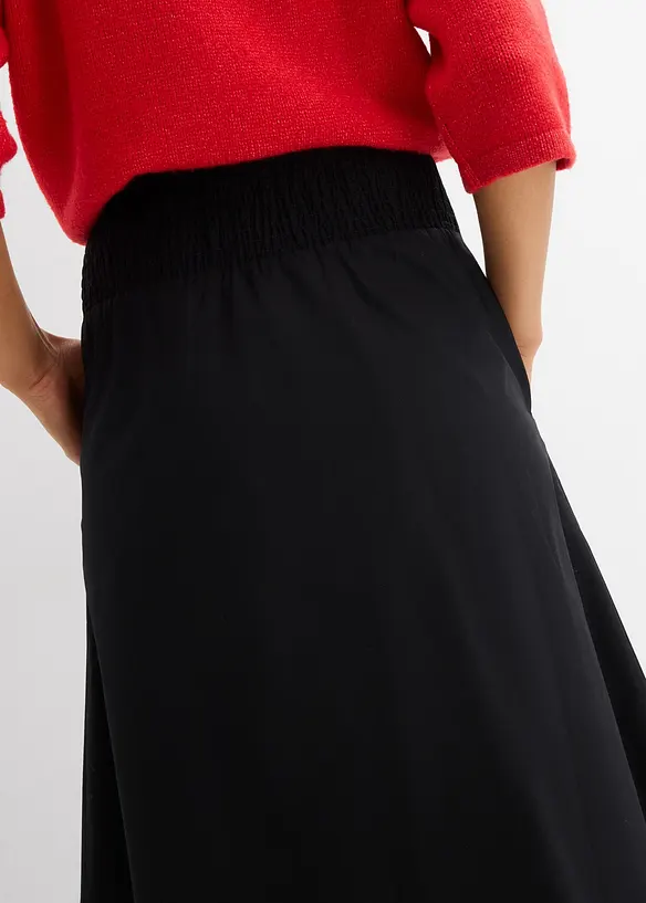 Midirock aus reiner Baumwolle, bonprix