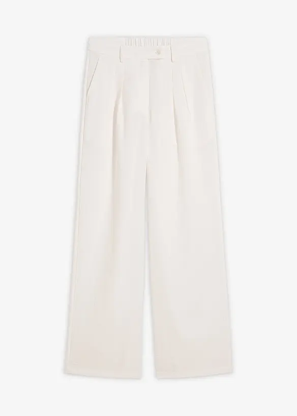 Pantalon avec bouton d&eacute;coratif, bonprix