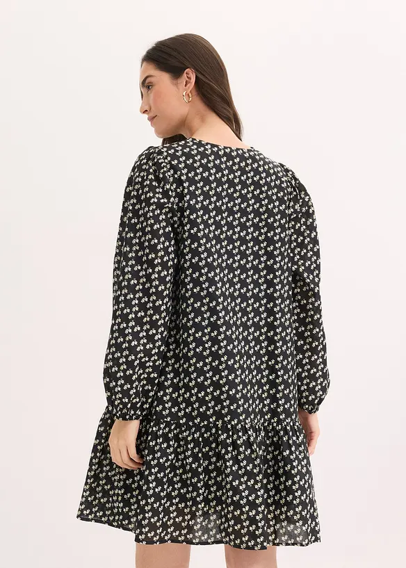 Minikleid aus strukturiertem Crinkle, bonprix