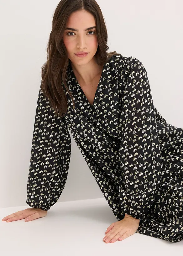 Minikleid aus strukturiertem Crinkle, bonprix