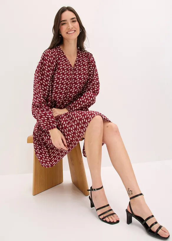 Minikleid aus strukturiertem Crinkle, bonprix