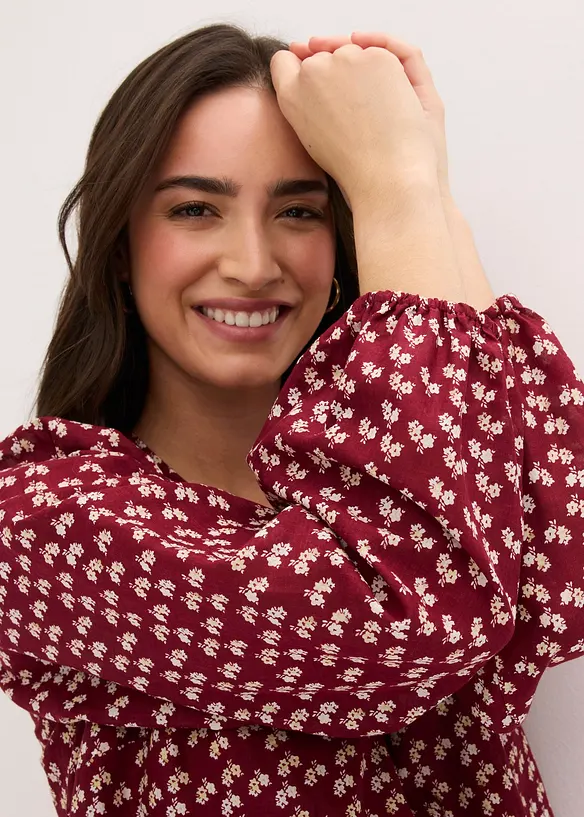 Minikleid aus strukturiertem Crinkle, bonprix