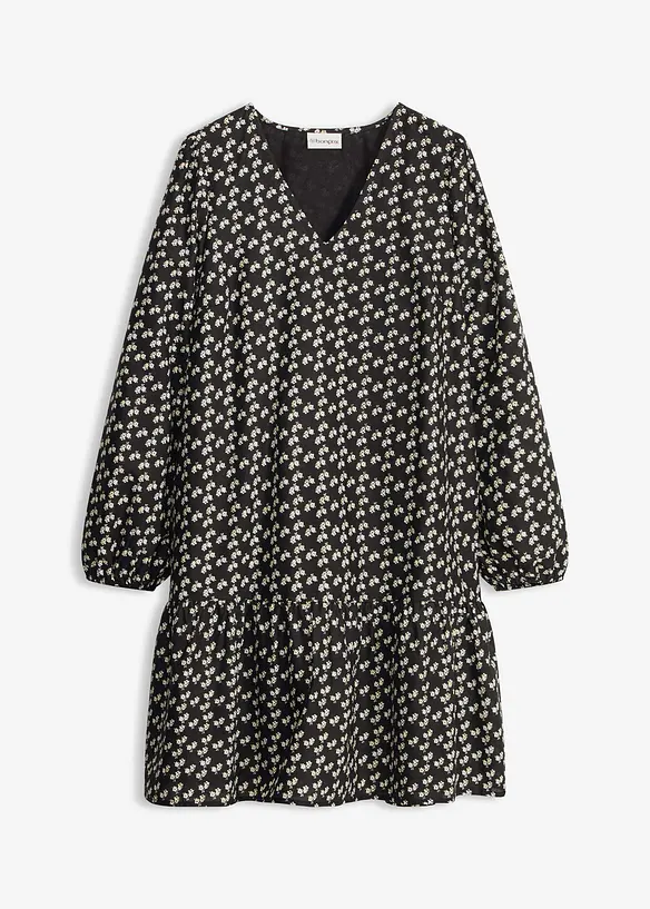 Minikleid aus strukturiertem Crinkle, bonprix