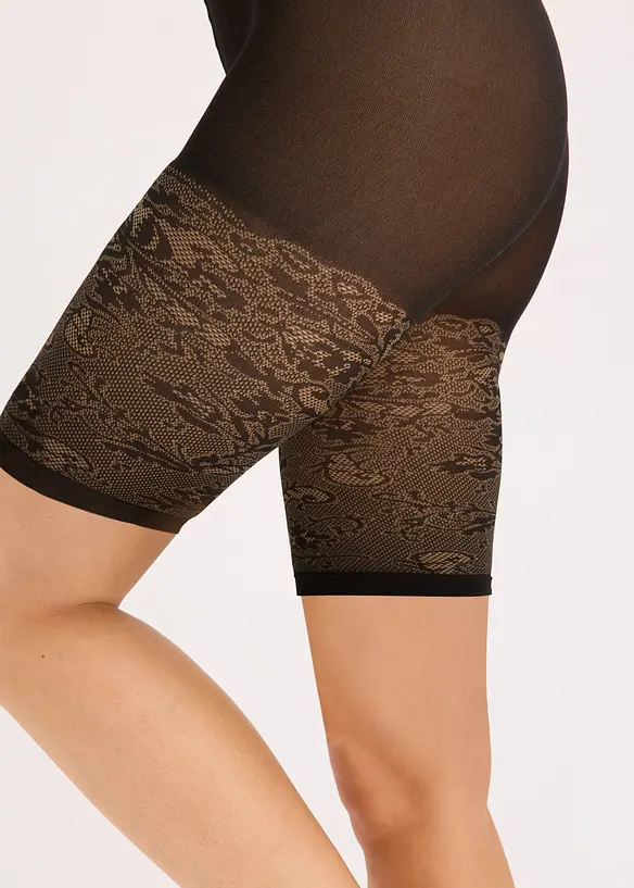 Cycliste anti-frottement avec imprim&eacute; dentelle 110&nbsp;den, bonprix