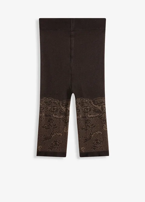 Cycliste anti-frottement avec imprim&eacute; dentelle 110&nbsp;den, bonprix