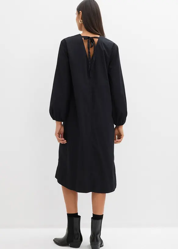 Robe-chemise &agrave; manches ballon, bonprix