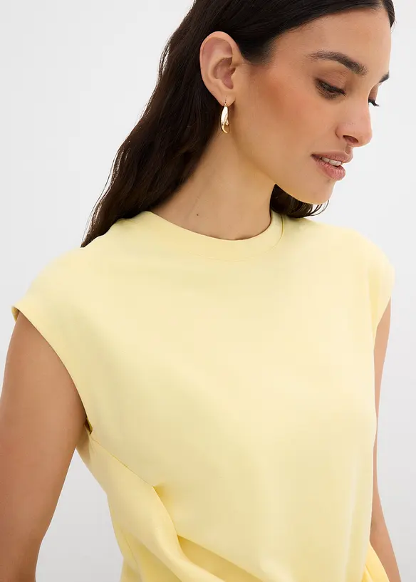 Shirt mit asymmetrischem Saum aus Viskose-Mix, bonprix