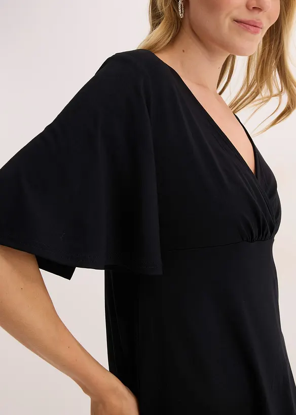 Jerseyshirt mit tiefem Ausschnitt, bonprix