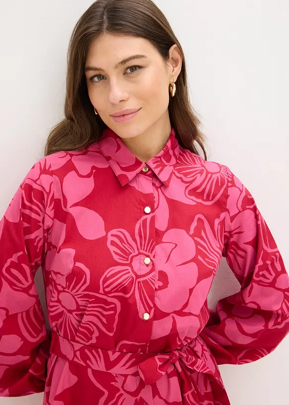 Blusenkleid aus reiner Baumwolle, bonprix