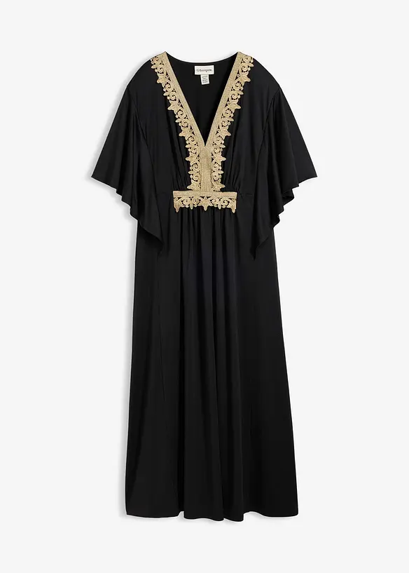 Robe midi &agrave; dentelle, bonprix