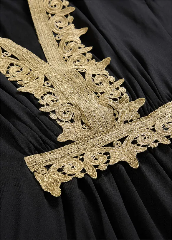 Robe midi &agrave; dentelle, bonprix