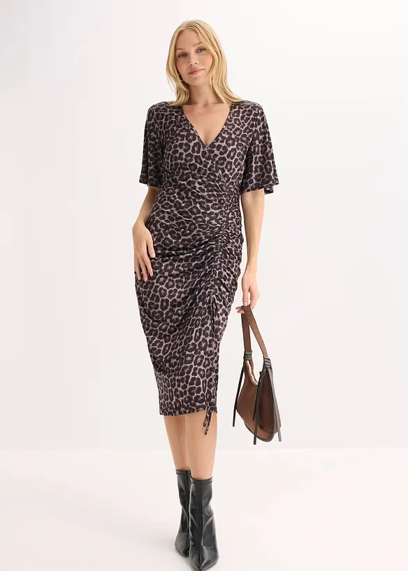 Robe midi pr&egrave;s du corps, bonprix