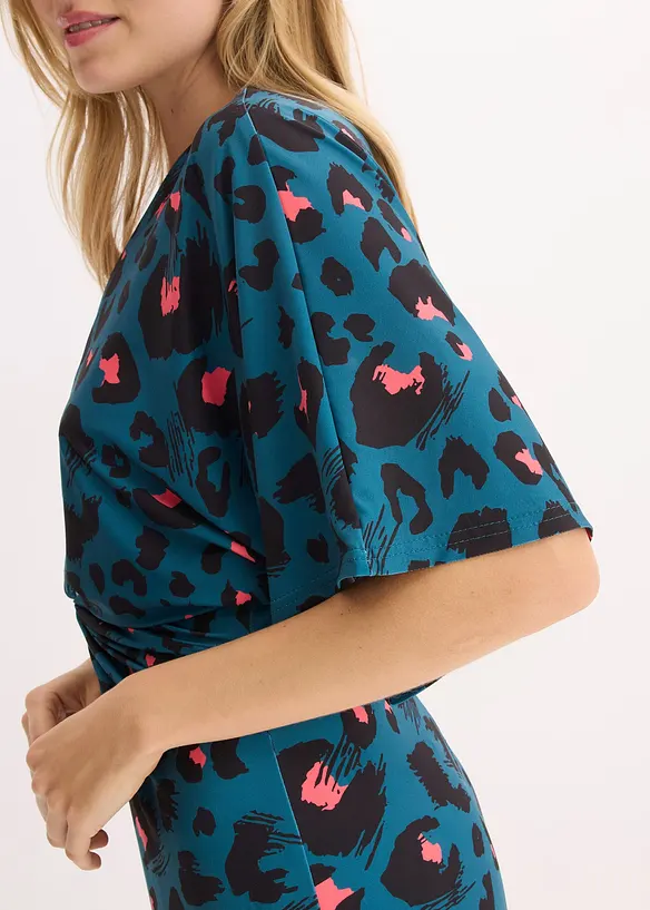 Robe midi en mesh pr&egrave;s du corps, bonprix