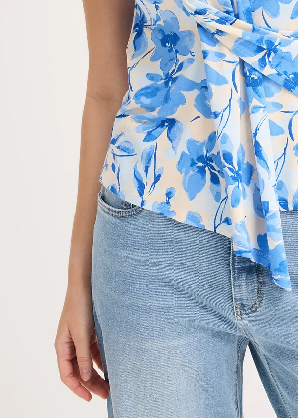 T-shirt avec d&eacute;tail n&oelig;ud, bonprix