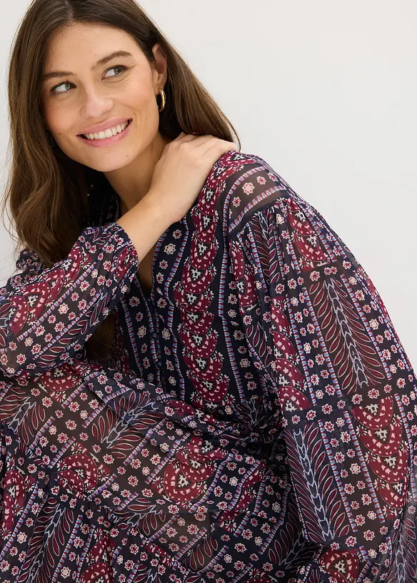 Tunika-Kleid aus softem Mesh, bonprix