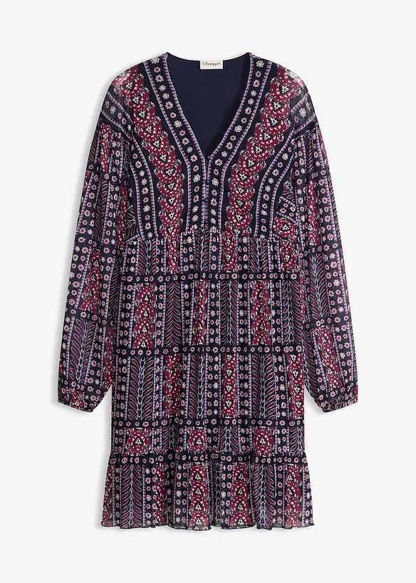 Tunika-Kleid aus softem Mesh, bonprix