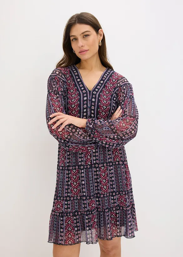 Tunika-Kleid aus softem Mesh, bonprix