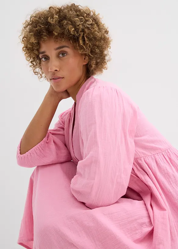 Robe-tunique en gaze de coton douce, bonprix