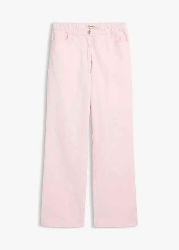 Pantalon palazzo &agrave; taille haute et &eacute;lastiqu&eacute;e, bonprix