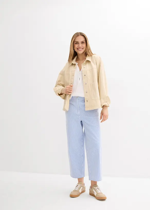 Barrel-Hose mit Bequembund, High Waist, bonprix