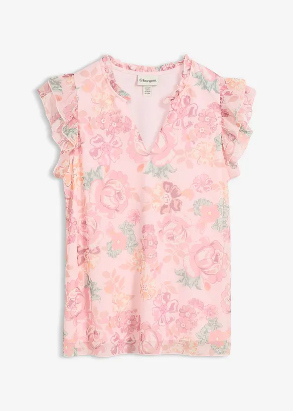 Blouse en mesh doux, bonprix