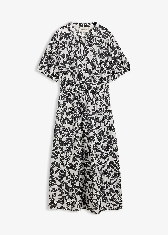 Weites Midikleid aus reiner Baumwolle, bonprix