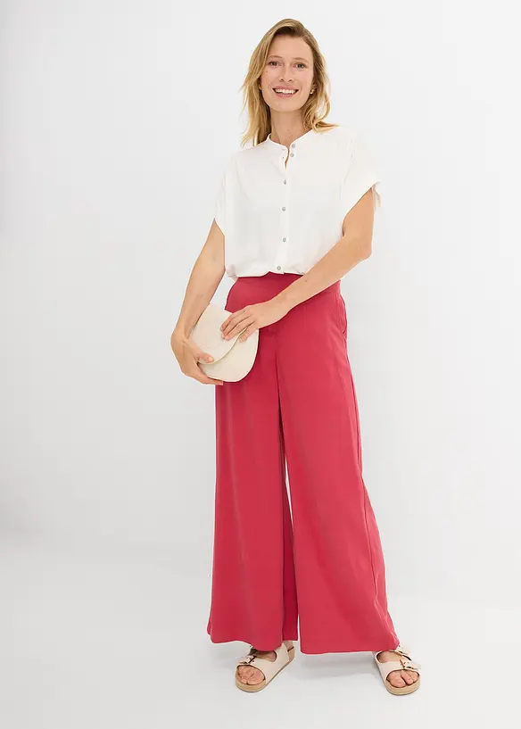 Pantalon palazzo en viscose majoritaire, bonprix