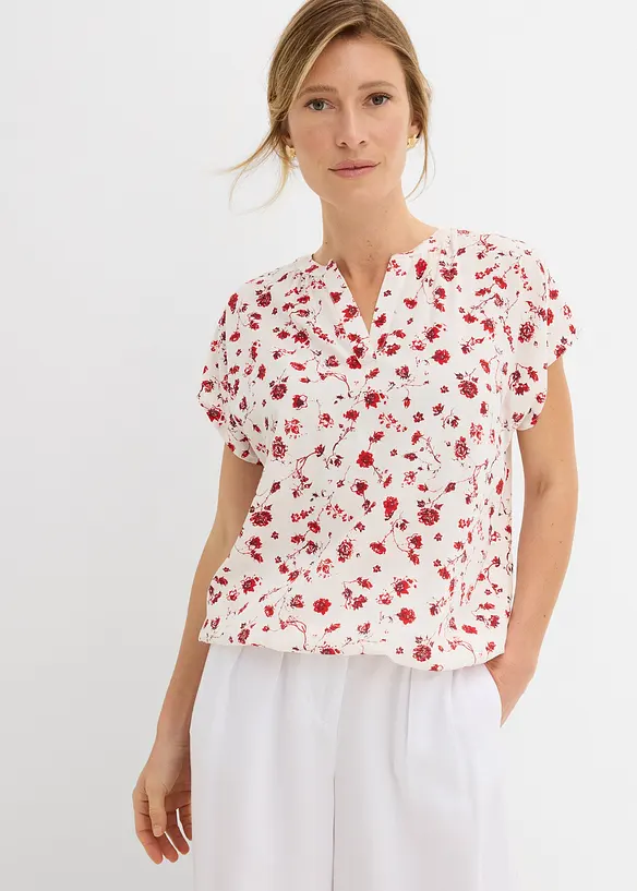 Tunikabluse aus flie&szlig;ender Viskose, bonprix