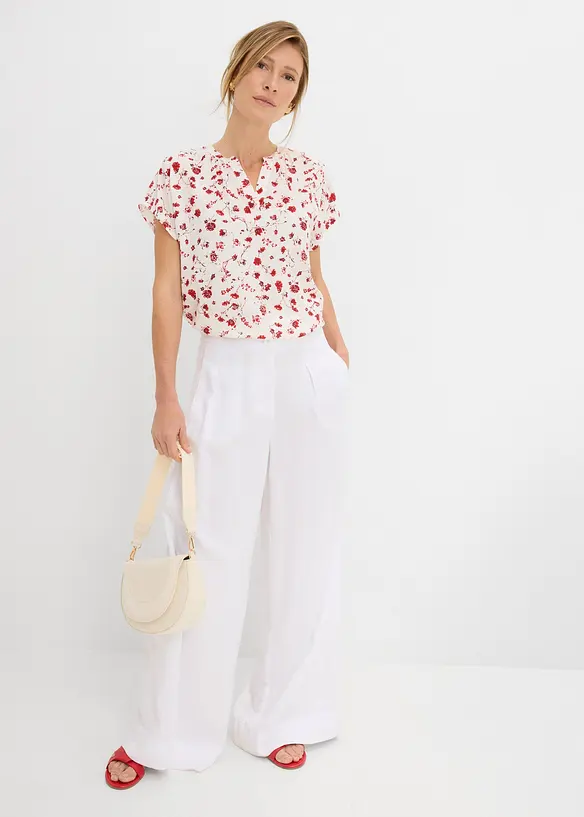 Tunikabluse aus flie&szlig;ender Viskose, bonprix