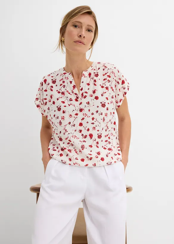 Tunikabluse aus flie&szlig;ender Viskose, bonprix