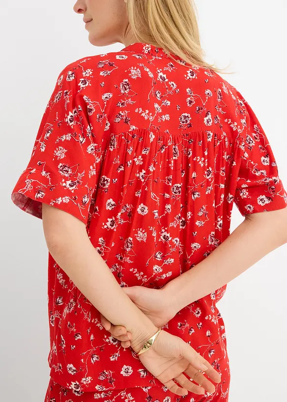 Schlupfbluse aus flie&szlig;ender Viskose, bonprix