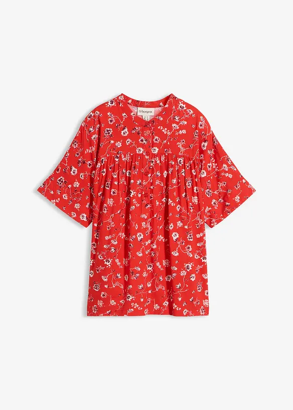 Schlupfbluse aus flie&szlig;ender Viskose, bonprix