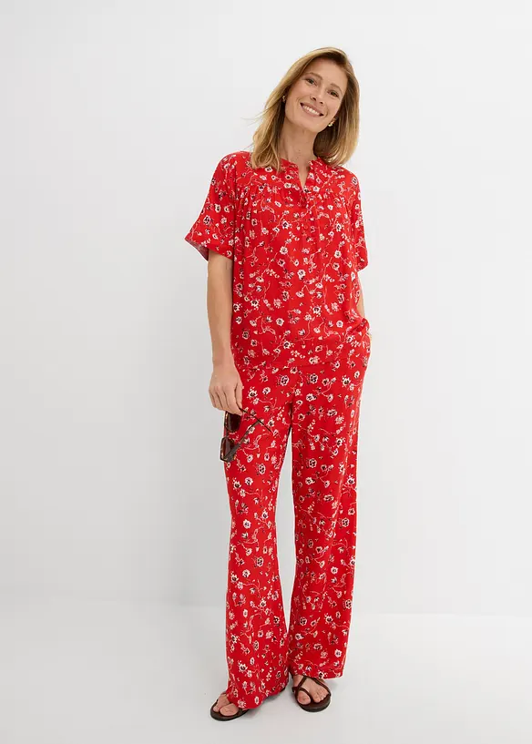 Schlupfhose aus flie&szlig;ender Viskose, bonprix