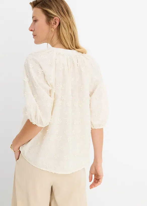 Blouse longue 100% coton, bonprix