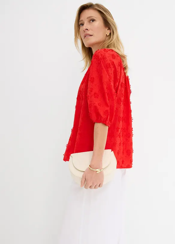Blouse longue 100% coton, bonprix