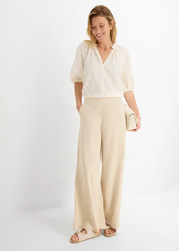 Blouse longue 100% coton, bonprix