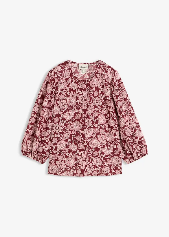 Bluse mit Puff&auml;rmeln, bonprix