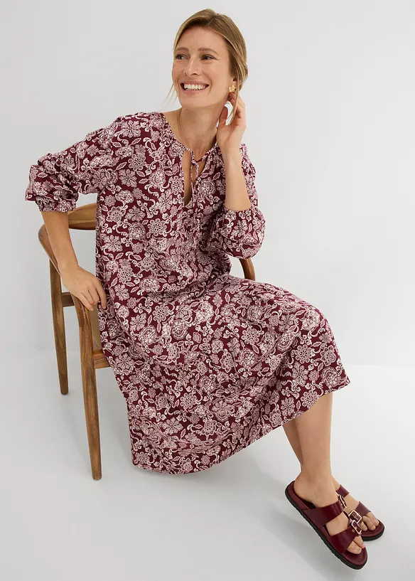 Tunika-Kleid aus flie&szlig;ender Viskose, bonprix