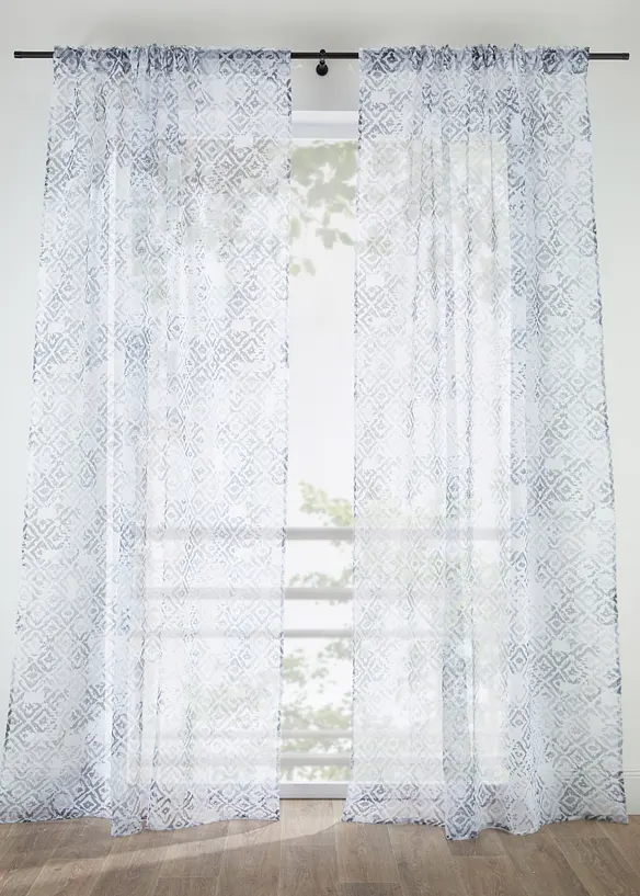Gardine mit Druck (1er Pack), bonprix